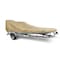 Eevelle Boat Cover V HULL FISHING Center Console, Poling Platform w/ Outboard 14ft 6in L 96in W Khaki SFVCCP1496B-KHA - alternate 1